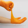 Orange schwarze Diamantarbeit Handschuhe